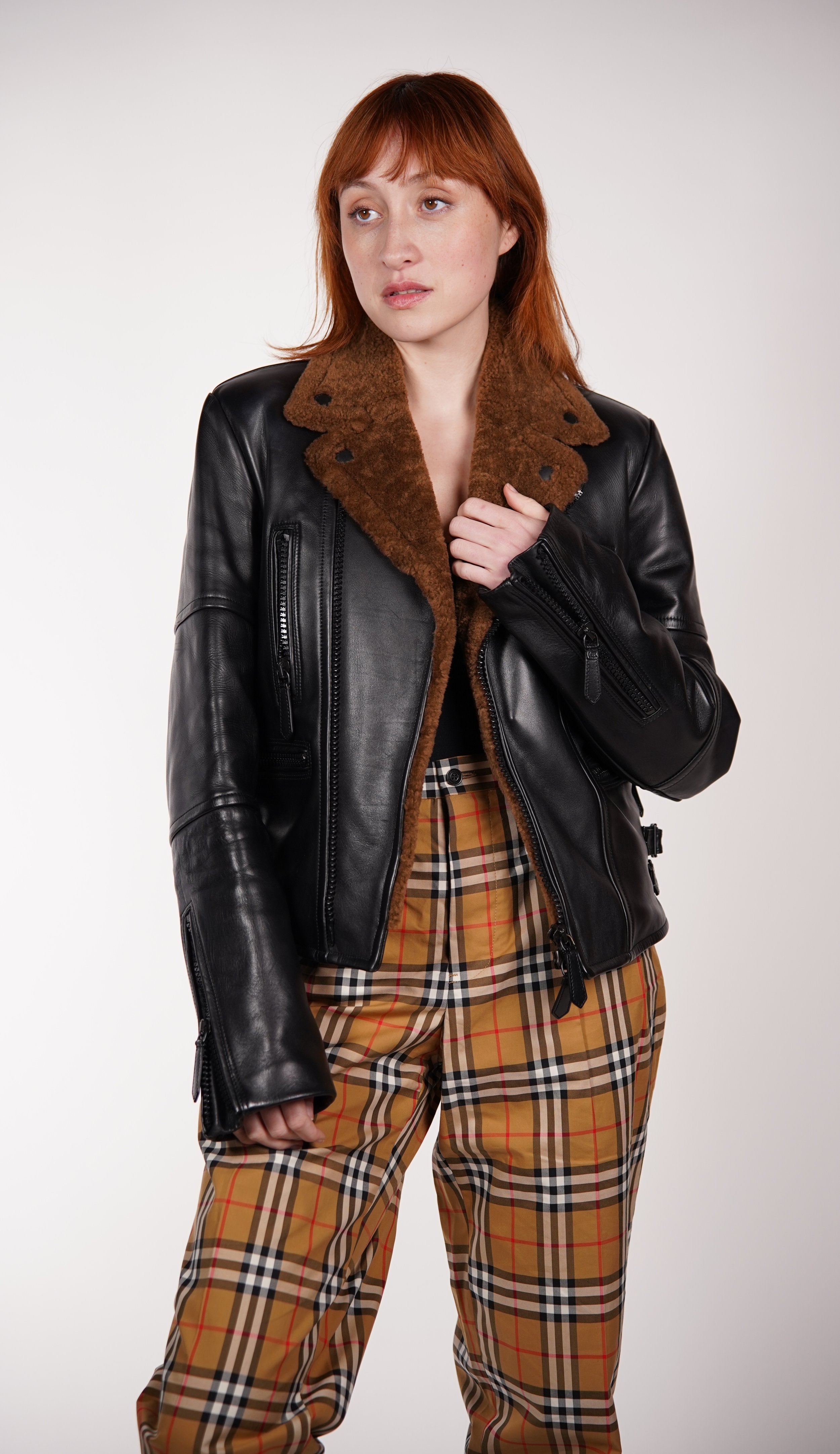 Burberry Wool Check Zip Jacket — Check It Vintage